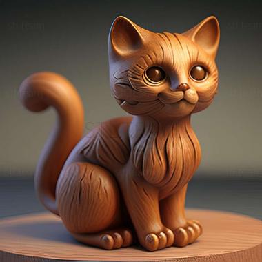 3D model Toybob cat (STL)